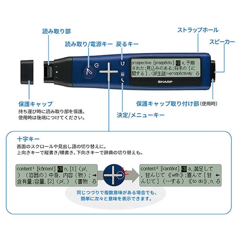 Sharp BN-NZ2E Pen Scanner Dictionary, Nazol 2, English Model