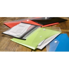 VELOFLEX VELOFLEX 4354020 - Dokumentenhülle mit Reißverschluss, 1 Stück, DIN A4, abheftbar, rot, VELOBAG XS, Reißverschlusstasche