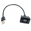 2Pcs Male to Female USB Port Vehicle Power Socket Adapter,34