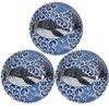 Minoru Touki Mino Ware Shiranami Whale 100 Plates 3-Piece Set