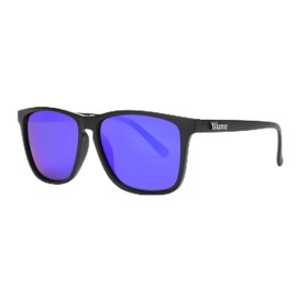 Blumn Leni Sunglasses Rectangular Polarized - Men & Women - UV400 Protection - Lightweight Frame - Sun Glasses - Accessories (Blue Cool)
