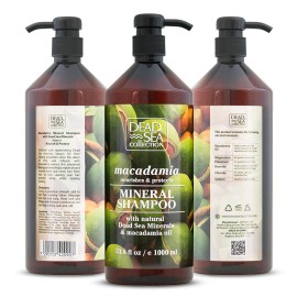 Dead Sea 2 PACK DEAD SEA   MACADAMIA MINERAL SHAMPOO & CONDITIONER 33.8 oz