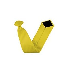 Great British Tie Club Men's Plain Matt Clip On Neck Ties (Yellow)