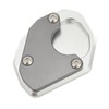 Motorcycle Side Stand Extension Plate Aluminum Alloy Gray Rustproof Replacement