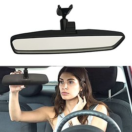 JINGEA 10'' Rear View Mirror, Interior Rearview Mirror Kit Compatible With Toyota Camry Yaris 4Runner Celica MR2 Spyder Prius Tundra Sienna Solara Matrix Ford Focus fiesta Fusion F150, Dodge Ram, Car