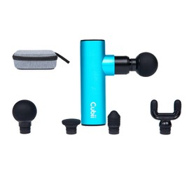 Cubii Knot - Mini Handheld Massage Gun with 4 Massage Heads and Carrying Bag