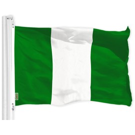 USA American & Nigeria Nigerian Flags 3x5 FT Combo Printed 150D Polyester By G128
