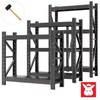 Totoran 3-tier shelf 1 meter wide Angle Black/H1500xW1000xD500mm