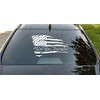 We The People Distressed American Flag Vehicle Vinyl Decal Window