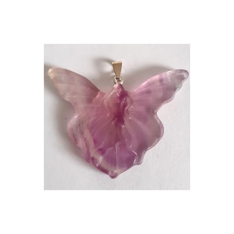 Fluorit Stein Elfe | Edelstein Elfen Schmuck | Fluorit Regenbogen