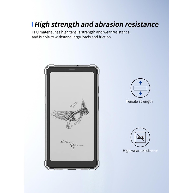 for BOOX Palma 2 Mobile ePaper Case,Ultra-Thin Full Coverage Corner,BOVUGAC