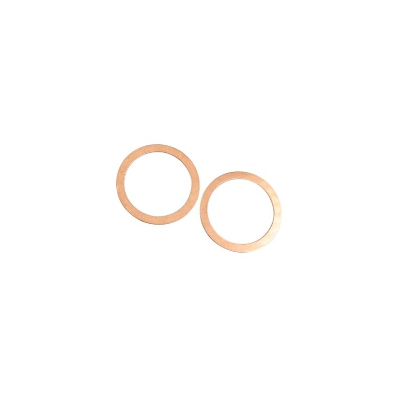 INFINAUTO 2 Pcs 40mm Inner Diameter Copper Washers Flat Gasket