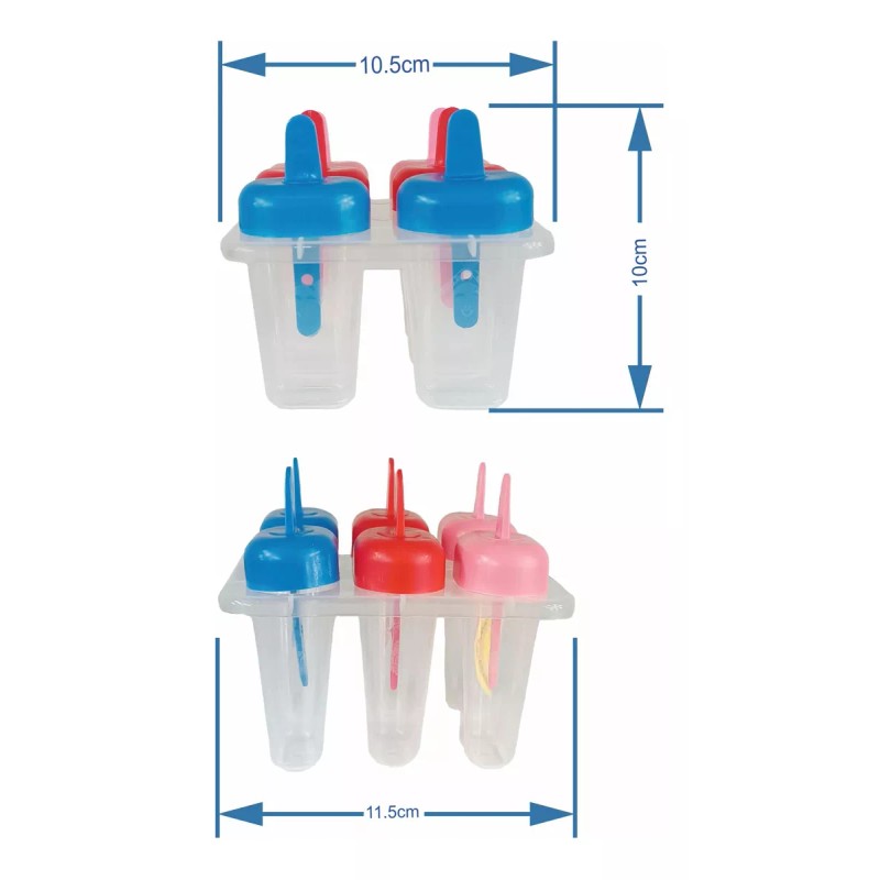 Boris 3 Moldes De Plástico Para Paleta De Hielo 6