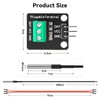 YELUFT 6 Pack DS18B20 Temperature Sensor High-Accuracy Stainless Steel Temperature