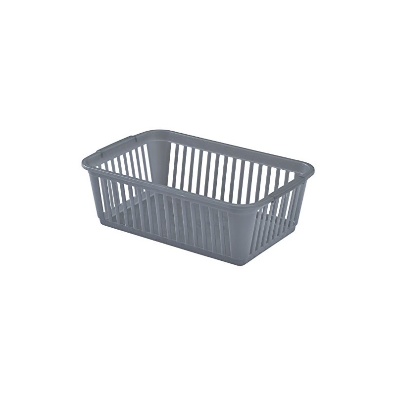 Whitefurze Handy Basket, Silver, 25 cm
