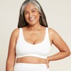 Boody Padded Shaper Crop Bra, Light Grey Marl / XS