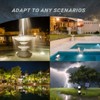 JUSTUP Outdoor Solar Pond Lights, 2 in 1 12 LEDs
