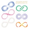 Infinity Stencil, 4.5 x 4.5 pulgadas, 6 símbolos de infinito