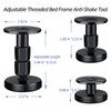 SUYAUU Adjustable Threaded Bed Frame Anti-Shake Tool, 4PCs Headboard Stoppers,