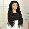 Creamily Black Curly Headband Wig for Black Women, Long Curly