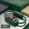 Weewooday 3 Prong Outdoor Extension Cord with Waterproof Switch 1875W