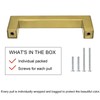 goldenwarm 10Pack 5in Brushed Gold Cabinet Pulls Gold Cabinet Handles