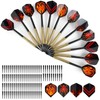 Kolamom Unisex Adult 12 Pieces Darts, Soft Darts with 100