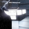 SZPOWER 6000LM Solar Lights Outdoor, 6 Heads Solar Flood Lights