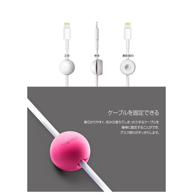 Lead Trend Magnetic Cable Dot White / Black