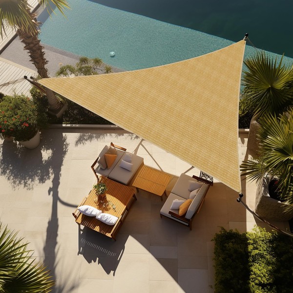 Shade&Beyond Custom Sun Shade Sail PPT007 8'x8'x8' Triangle Sail Shade