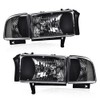 G-PLUS Headlights, Compatible with 1994-2001 Dodge Ram 1500/1994-2002 Ram 2500