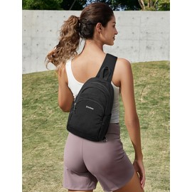 G4Free Crossbody Bag for Women Casual Sling Backpack Travel Shoulder Chest Fanny Pack Outdoor Daypack