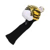 Golf Club Head Cover Plush Nylon Cute Tiger Head Protective