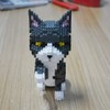 Balody Cat giving the paw. Nanoblocks assembly kit. 1300 pieces