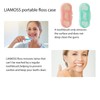 LIAMOSS Mint Flavored Dental Floss Picks - Twin Line Floss