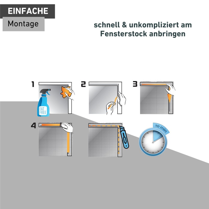 Windhager Fly Protection Plus Elastic – White, 130 x 150