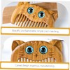WOONEKY Sandalwood Hair Comb 2pcs Set Fine Tooth Small Combs