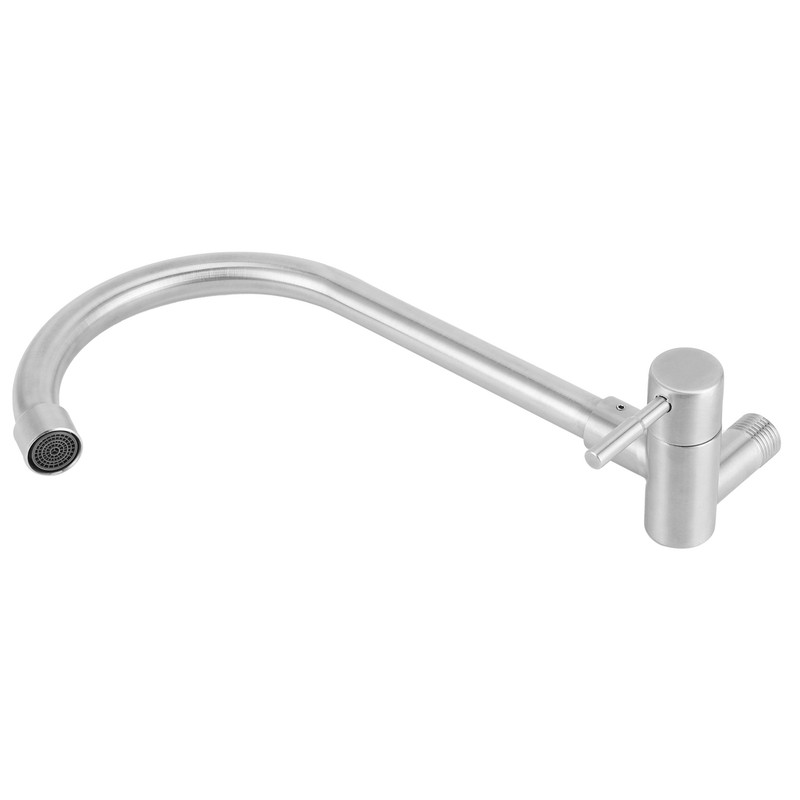 G1/2 Sink Faucet Wall-in 360 Degree Rotating Water Tap Single