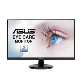 ASUS ASUS VA24DQ 23.8 Monitor, 1080P Full HD, 75Hz, IPS, Adaptive-Sync/FreeSync, Eye Care, HDMI DisplayPort VGA, Frameless, VESA Wall Mountable ,BLACK