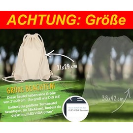 Turnbeutel 25 St√ºck 21 x 29 cm ‚Äì Kleine Sportbeutel Baumwollbeutel - Tote Bag - Basteln Kindergarten - Hipster Stofftasche, Beutel, Jutebeutel OEKO-TEX¬Æ gepr√ºft Stoffbeutel Sack zum gestalten Natur
