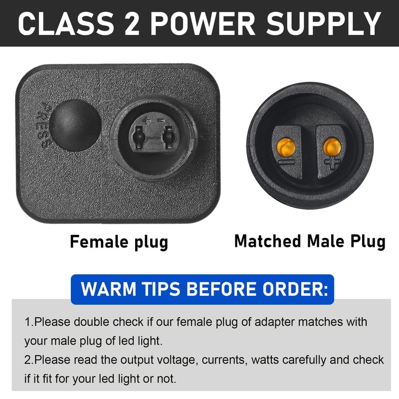 Tellegloww 4 Pcs Class 2 Power Supply Yard Inflatable Adapter