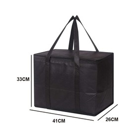 Foldable Cool Bag, 35 L Thermal Bag, Picnic Bag, Cool Bag, Large Cool Bag, Car Cool Bag, Ice Bag, Lunch Bag, Cool Box for Picnic (Black