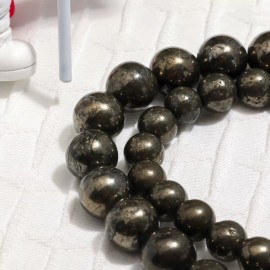 Vanilla Mountain Jewelry Making DIY Brassy Yellow Pyrite 6mm Loose Beads