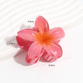 ANIS·KEAAR 6PCS Flower Hair Clips for Girls Women,Large Strong Hold Non Slip for Thick Hair, Flower Claw Clips Hawaiian for Holiday Gifts.