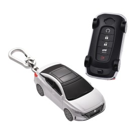 TopGrit for Nissan 2023 2024 Rogue Pathfinder SL Platinum Key Fob Cover, compatible with 3/4/5 Buttons Smart Remote Key - White