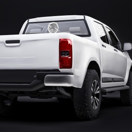 Black Diamond Art - Mexican Flag Coat of Arms Sticker - Black and White Vinyl Decal Mexico Eagle (6" x 6")