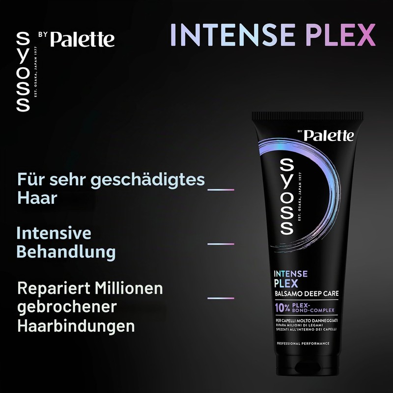 Syoss Palette Intense Plex Deep Care Conditioner 250 ml, Restructuring