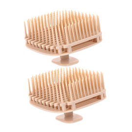 Outanaya 2pcs Travel Portable Shampoo Scalp Massager Brush Exfoliating Brush Self Cleaning Hair Brush Small Scalp Massager For Hair Care