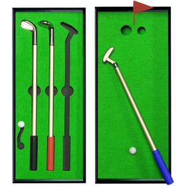 Golf Pen Set & Mini Desktop Golf Putting Green Game - Gifts for Adults, Kids, Dad, Mom, Men, Women, Boss, Coworkers, Teen Boys - Funny Office Desk Toys and Unique Christmas Stocking Stuffers Gifts