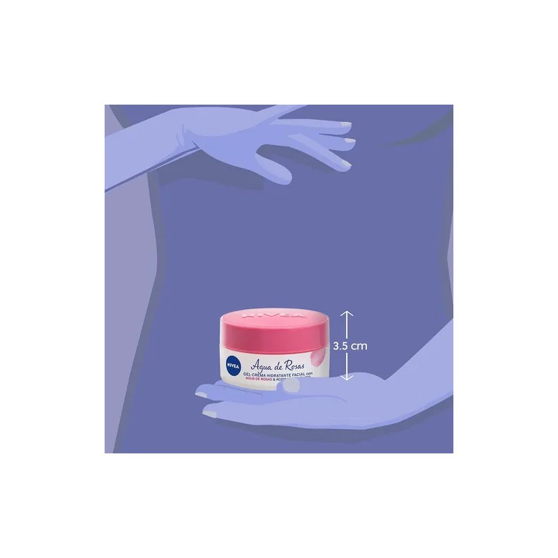 Nivea Gel-Crema Facial Agua de Rosas + Ácido Hialurónico 50
